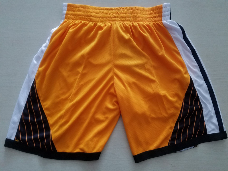 Men 2019 NBA Nike Golden State Warriors yellow shorts